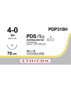 ETICON PDS PLUS 4/0 PDP315H 70cm SH26mm - 36fils