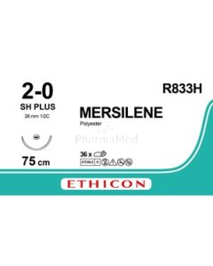 MERSILENE 2/0 R833H Vert 1xSH PLUS 75cm - 36fils