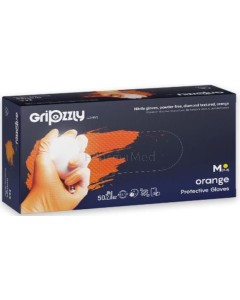 Gants nitriles GRIPZZLY texturés diamand noir - Médium - 50pc