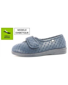 Pantoufles Diabétique SAND ARLEQUIN Bleu - 42