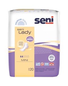 SENI LADY Protection anatomique - Mini 2g - 20pc