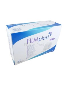 FILMplast sparadrap plastique perforé 1,25cmx9,14m - 24rlx