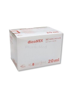 Seringues ZARYS dicoNEX luer lock - 20ml - 50pc