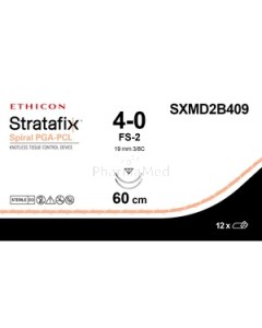 STRATAFIX 4/0 SXMD2B409 60cm 2xFS-2 - 12fils