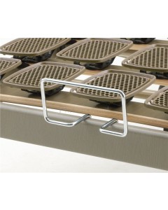 Cale matelas chromé TEMPUR - 2 pers. fixe