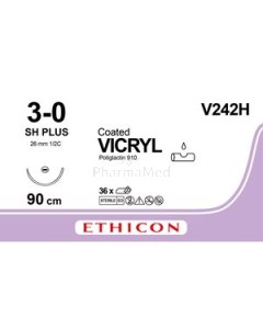 VICRYL 3/0 V242H SH 90cm - 36fils