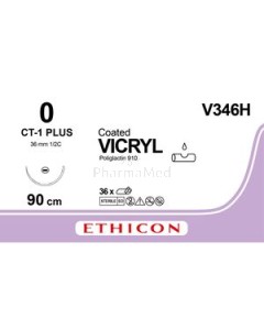 VICRYL 0 V346H CT-1 90cm - 36fils