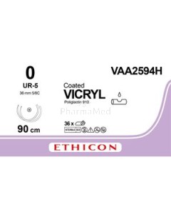 VICRYL 0 VAA2594H UR-5 90cm - 36fils