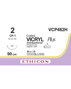 VICRYL+ 2 VCP482H USP CP-1 36mm 90cm - 36fils