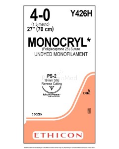 MONOCRYL USP4/0 Y426H PS-2 Und 70cm - 36fils