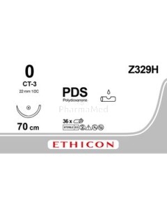 ETICON PDS II 0 CT-3 22mm 1/2 Z329H 70cm - 36fils
