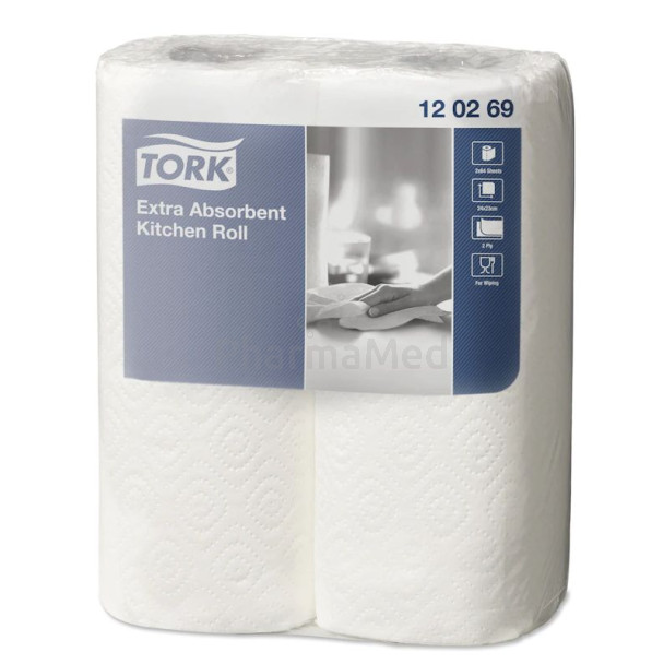 Ess. tout TORK KITCHEN+ 64cp 2plis - 24rlx