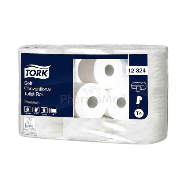 Papier toilette Tork 2 plis 49,5m T4 400cp - 42 rouleaux