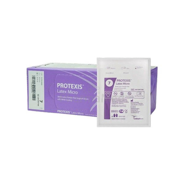 Gants de chirurgie PROTEXIS latex micro - 7,0 - 50 paires
