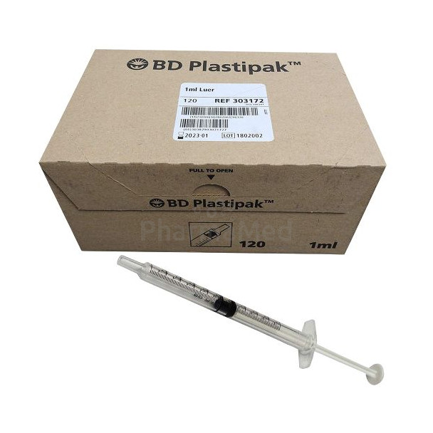 Spuiten tuberculine BD PLASTIPAK 1ml (120st)