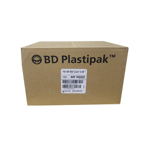 Seringues BD PLASTIPAK Luer Lock - 10ml - 100pc
