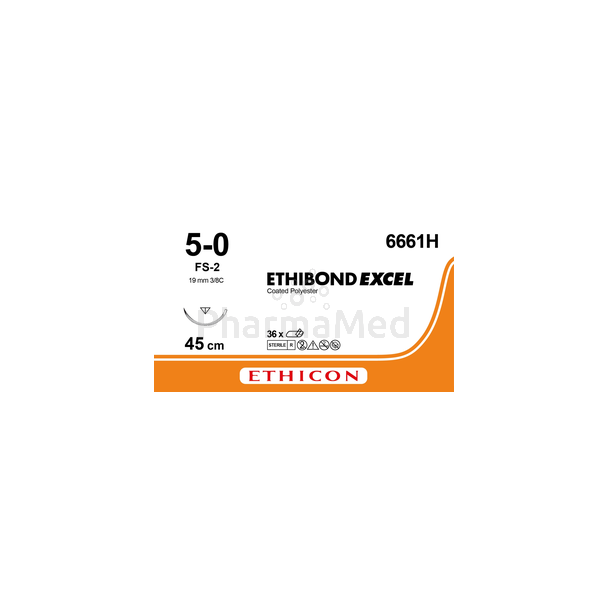 ETHIBOND Excel 6661H 5/0 FS-2 19mm 45cm - 36 fils