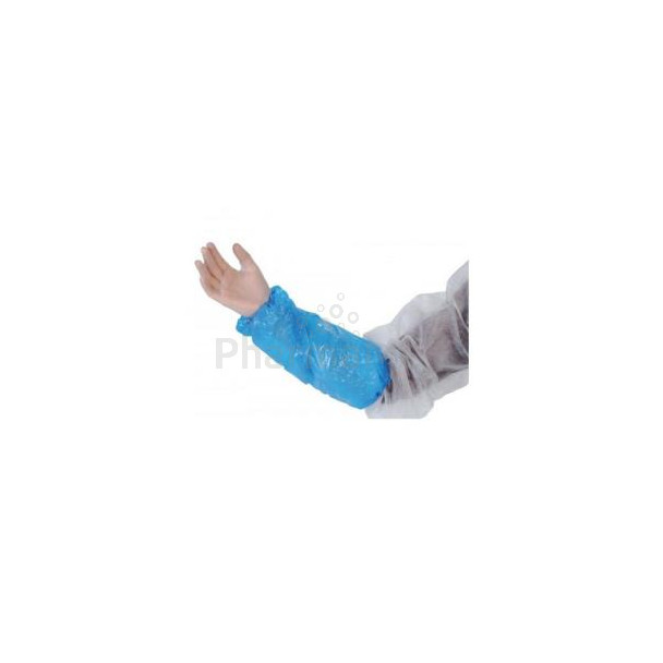 Manchettes PE avec élastique - polyéthylène vierge - 100pc