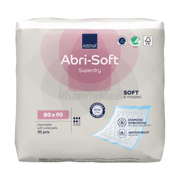 Alèse ABRI Soft Superdry 1600ml 80x90cm - 30pc