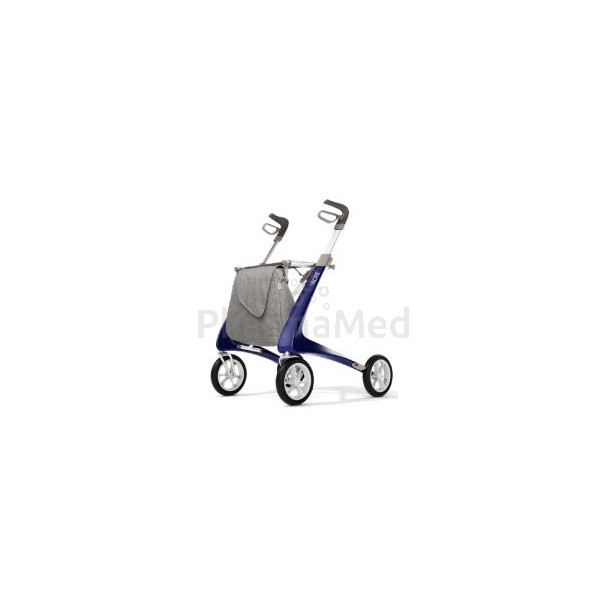 Rollator Carbon Ultralight bleu - 4 roues - 1pc