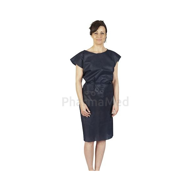 Chemise d'opéré PPSB sans manche opaque - Bleu nuit - Taille XL - 10x10 pc
