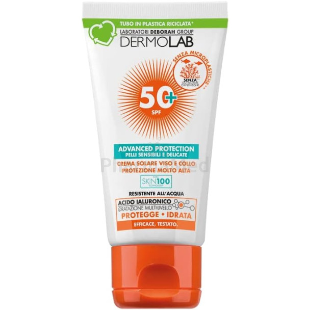 DERMOLAB zonnebrandcrème voor gezicht en hals SPF50+ - 50ml