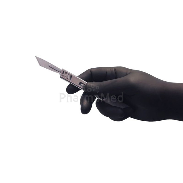 Gant Nitrile EASYCARE noir - non poudrés - XSmall - 100 pcs