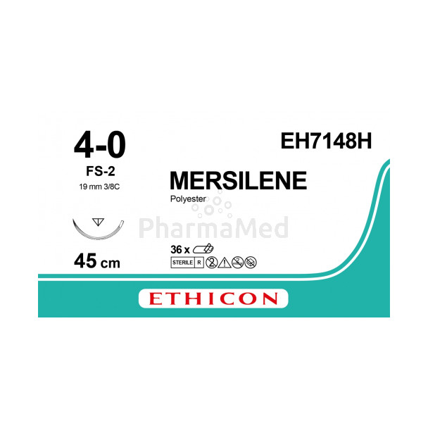 MERSILENE 4/0 EH7148H FS-2 45cm Blanc - 36fils