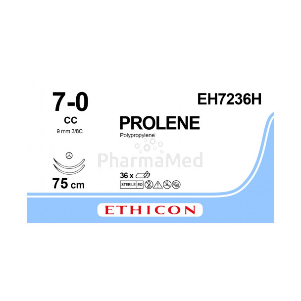 PROLENE 7/0 EH7236H CC 75cm - 36draden