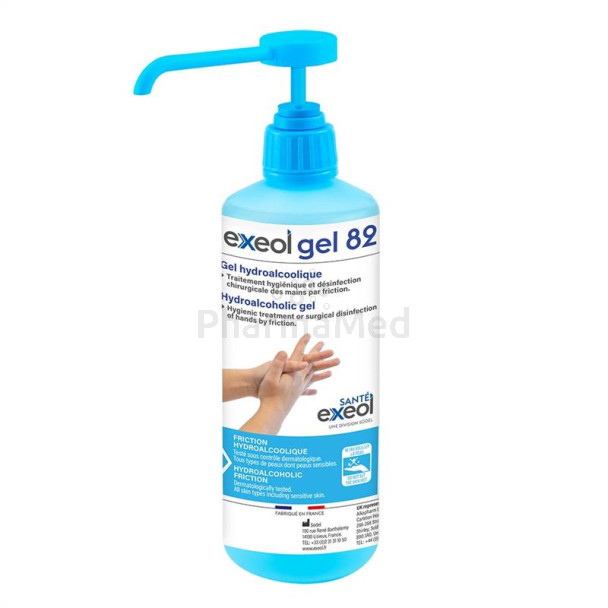EXEOL 82 Gel hydroalcoolique + B5 - 500 ml