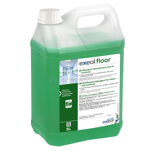 EXEOL FLOOR détegent désif. sols et surfaces - 5L