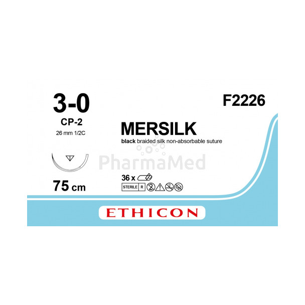MERSILK 3/0 F2226 CP-2 75cm - 36fils