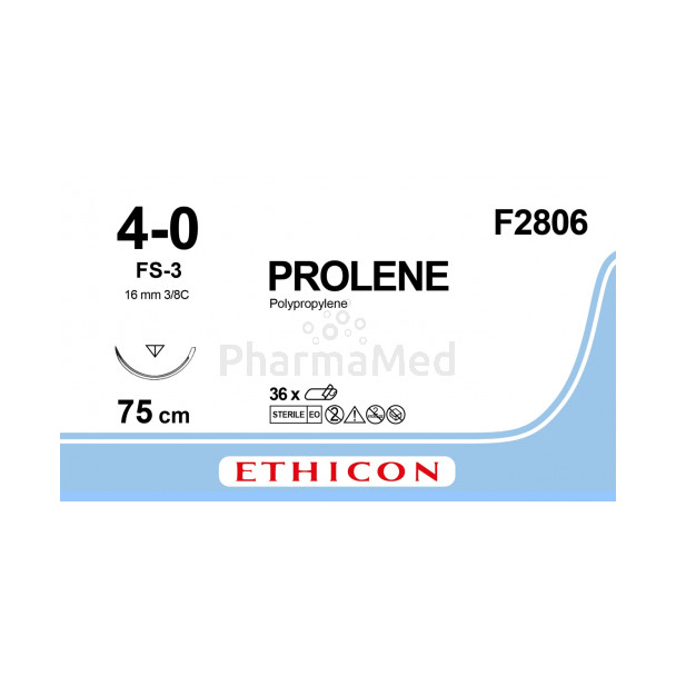 PROLENE 4/0 F2806 FS-3 75cm - 36fils