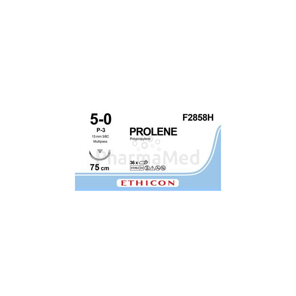 PROLENE 5/0 F2858 P3 75cm 13mm- 36fils