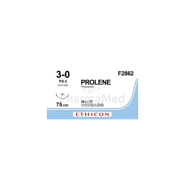 ETHICON PROLENE 3/0 F2862 M2 75cm Incolore- 36fils
