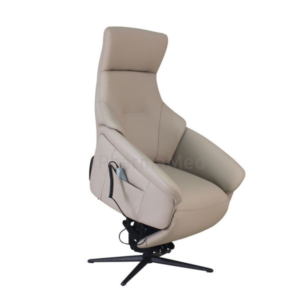 Fauteuil releveur NEST 3 moteurs - Cuir macchiato+ PU