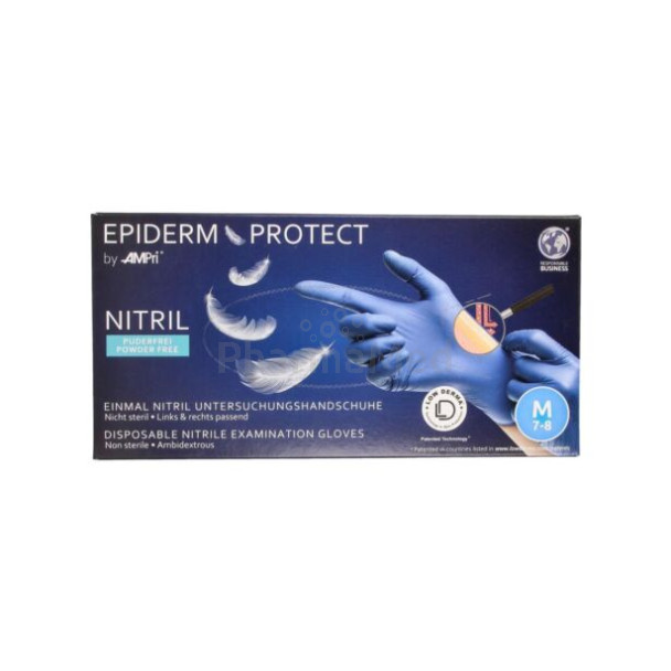 Gant nitrile sans accélérateur EPIDERM PROTECT Medium - 100pc