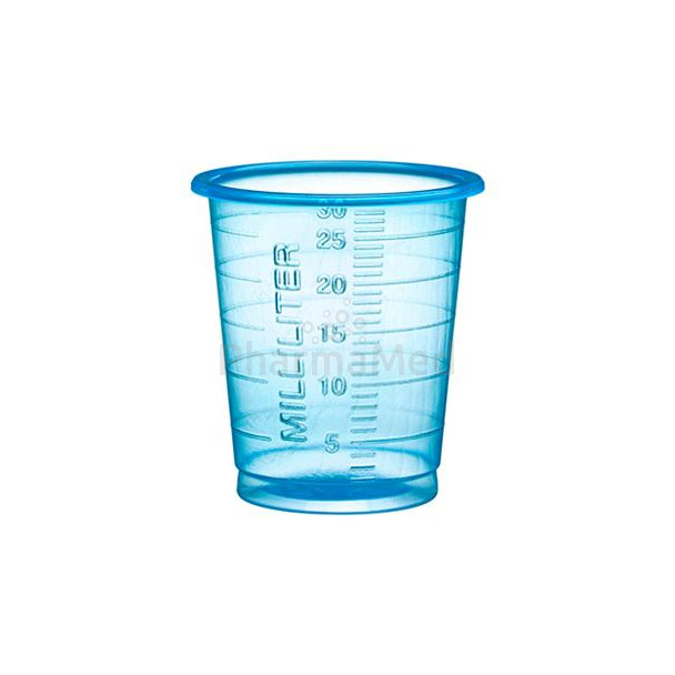 Godets hauts & étroits 30ml - bleu - 60x80pc