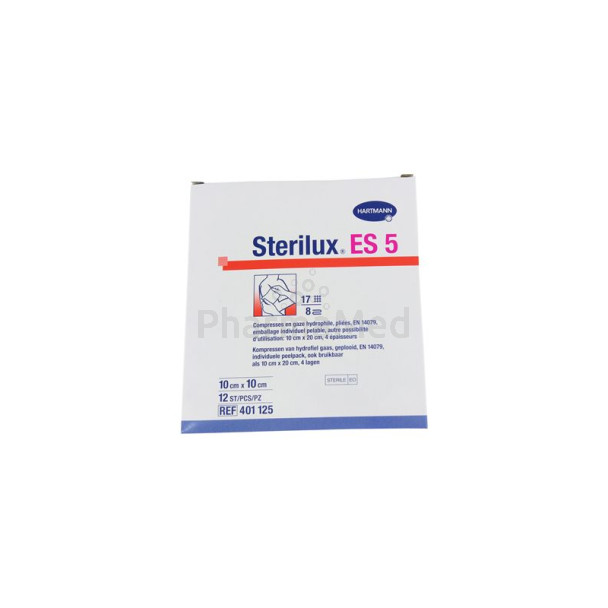 Compresses gaze Stériles STERILUX - 10X10 - 12x1pc