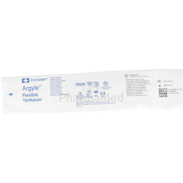 ARGYLE Yankauer canule fine CH12 26cm - 50pc