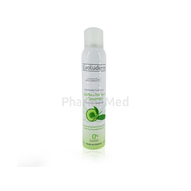 Déo thé vert/concombre EVOLUDERM - 200ml