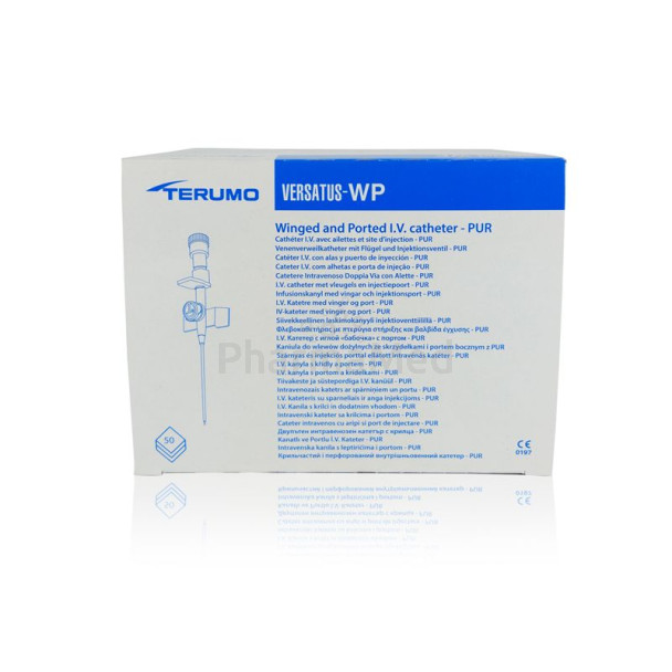 Cath. I.V TERUMO VERSATUS ail+port - 24G19 - 50pc