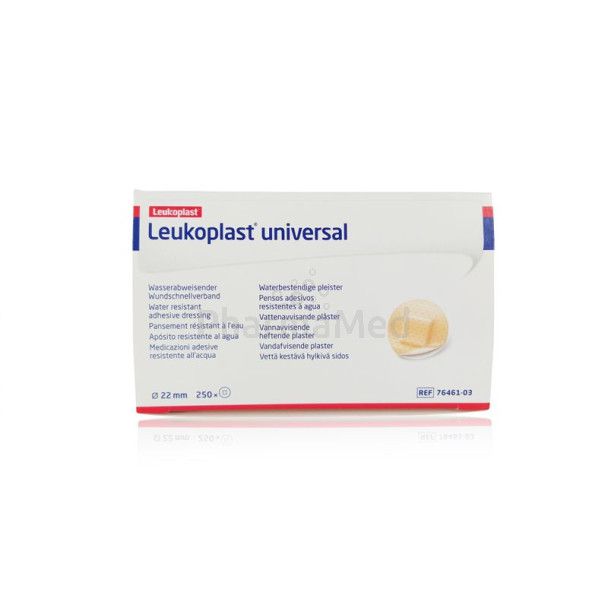 LEUKOPLAST UNIVERSAL pansement rustine - diamètre 22mm - 250pc