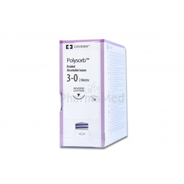 POLYSORB 3/0 C-13 19mm 75cm - 36draden
