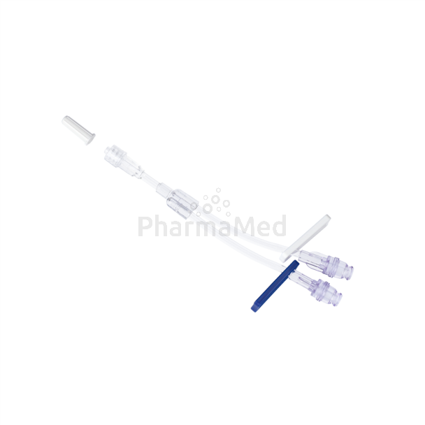 Valve sans aiguille double ligne + extension 3.0x4.0mm 15cm - 50pc