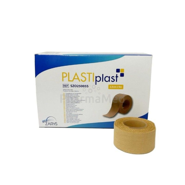 PLASTIPLAST Sparadrap textile - 2,5cmx5m - 12rlx
