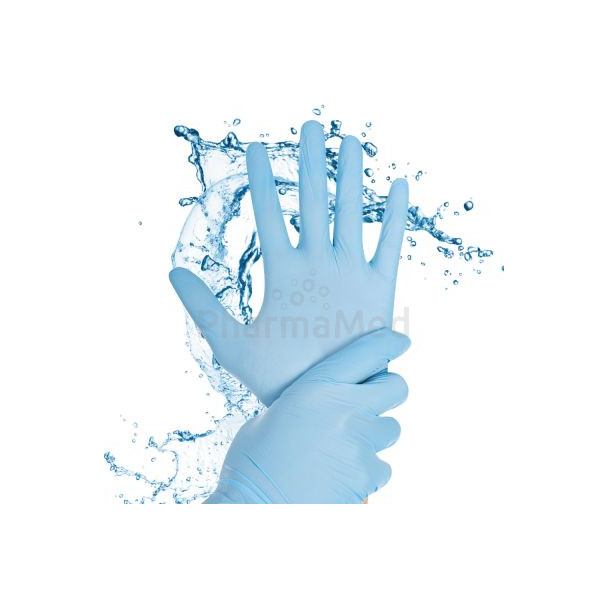 Gants nitriles pour mains mouillées Rapid-On bleu  - 100pcs - X-Large