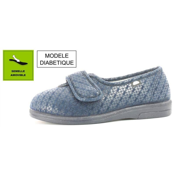 Pantoufles Diabétique SAND ARLEQUIN Bleu - 42