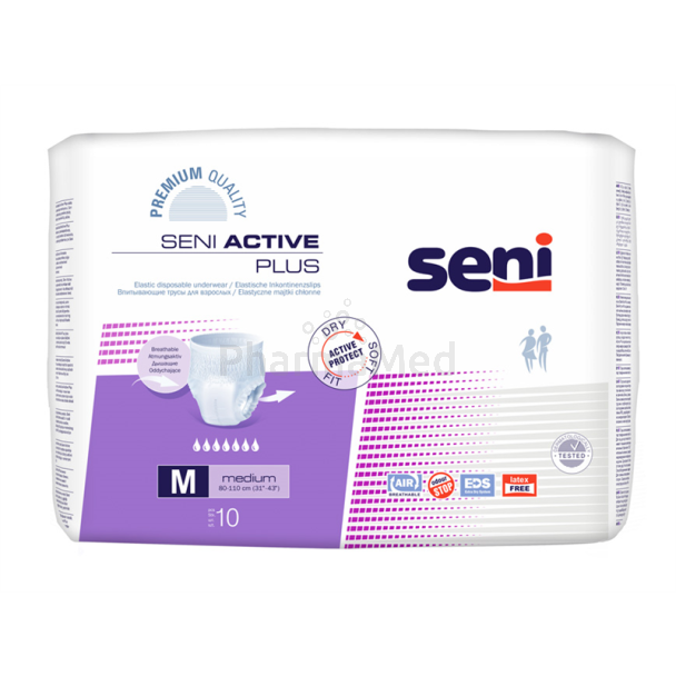 SENI ACTIVE Plus Pants - Medium - 10pc