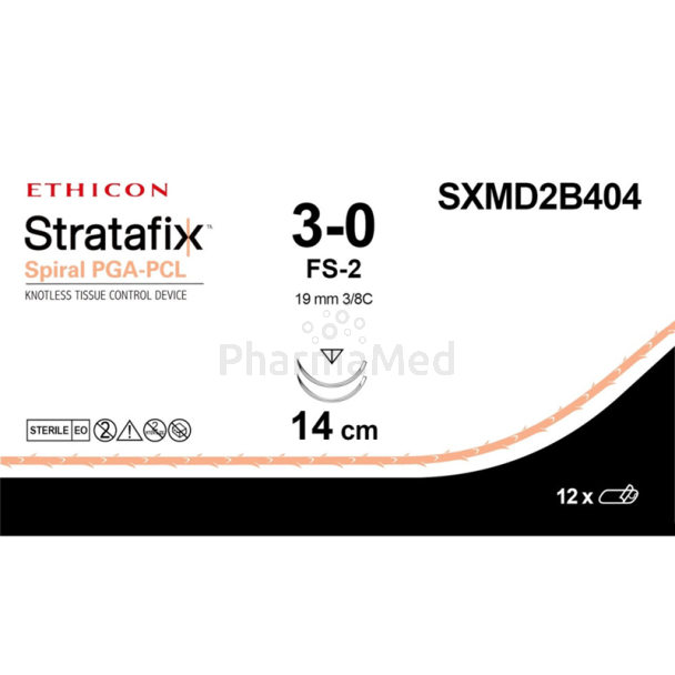 STRATAFIX 3/0 SXMD2B404 FS-2 14cm - 12fils